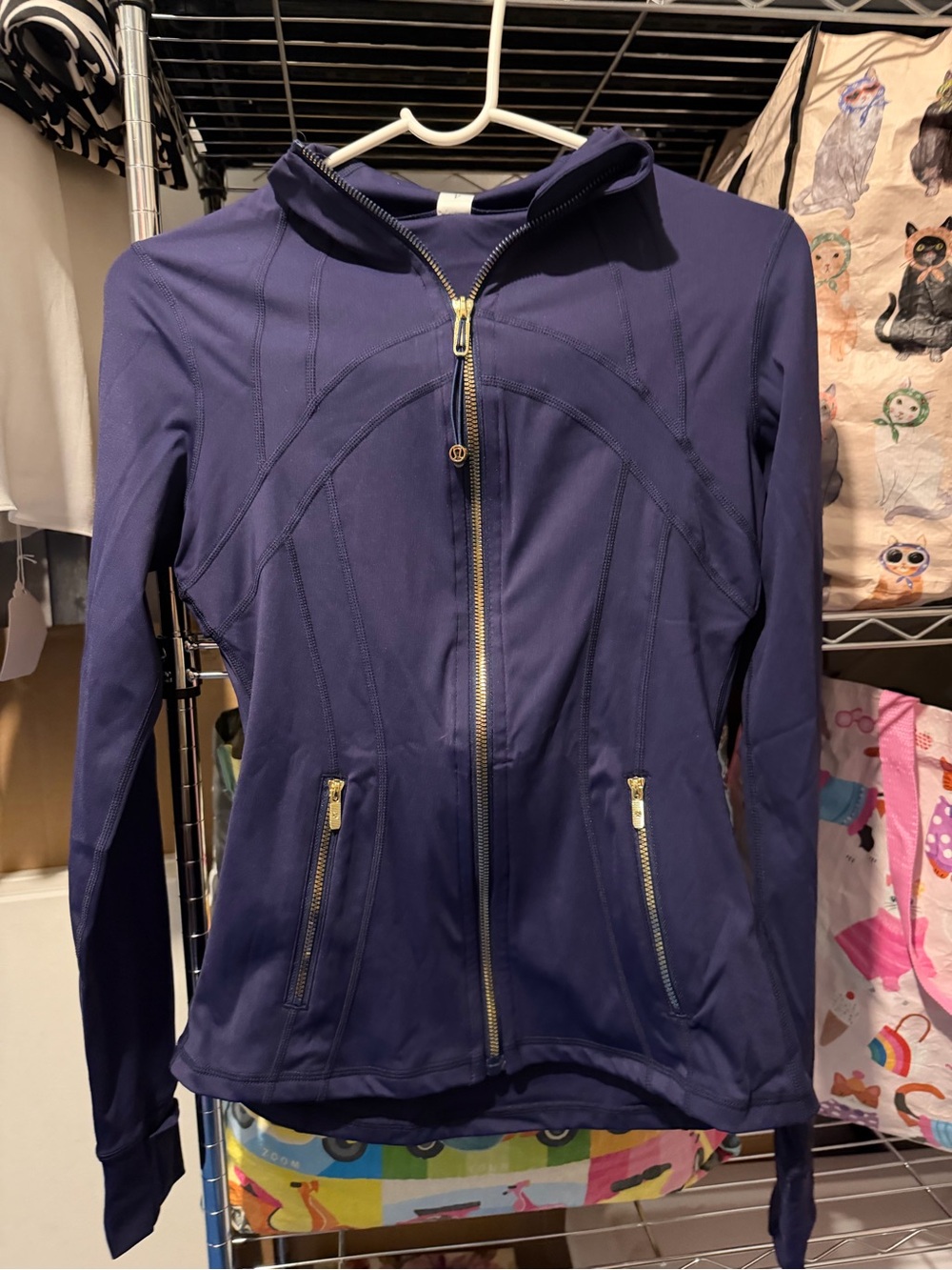 lululemon athletica Deep Navy Full-Zip Hooded Utility Jacket